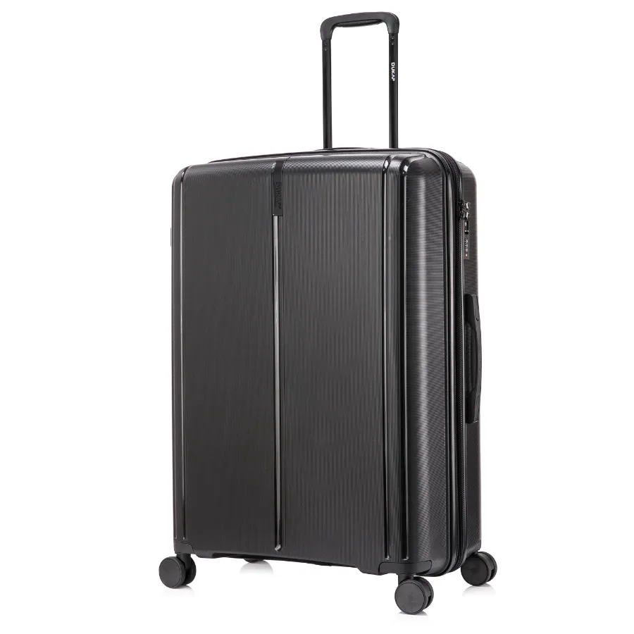 

AIRLEY 28" Lightweight Hardside Checked Luggage with Spinner Wheels Handle and Trolley Black