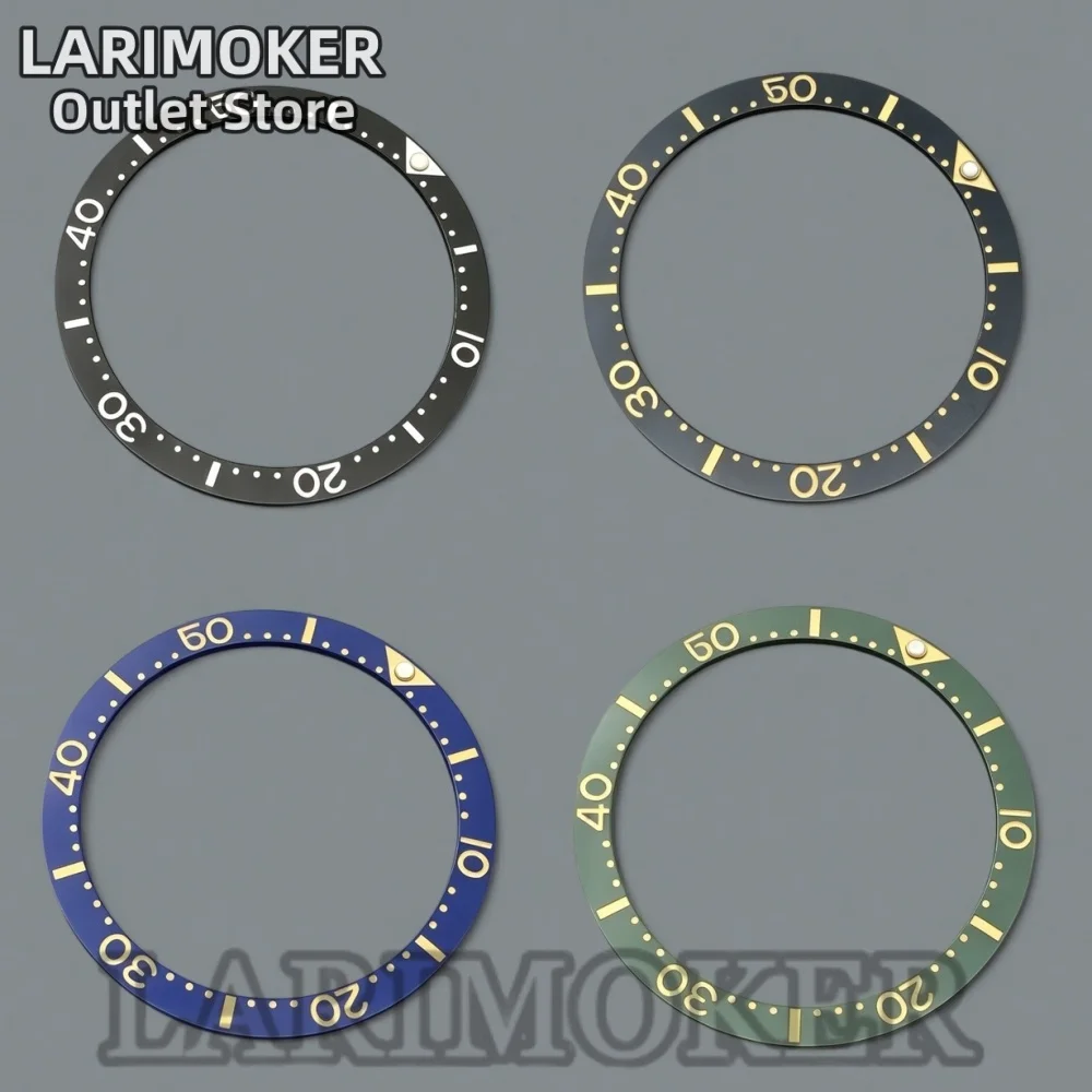 

LARIMOKER Blue Green Black Ceramic Bezel Insert Diameter 39.3mm Inner Diameter 32.7mm Watch Accessory Part
