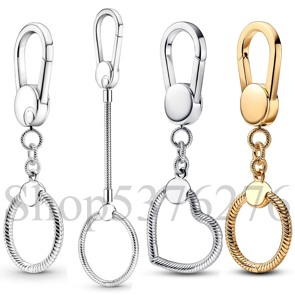 

Настоящее серебро 925 пробы, маленькая средняя сумка в форме сердца, подвеска-держатель, подходит для модных женщин, подвеска из бисера, подвеска на сумке