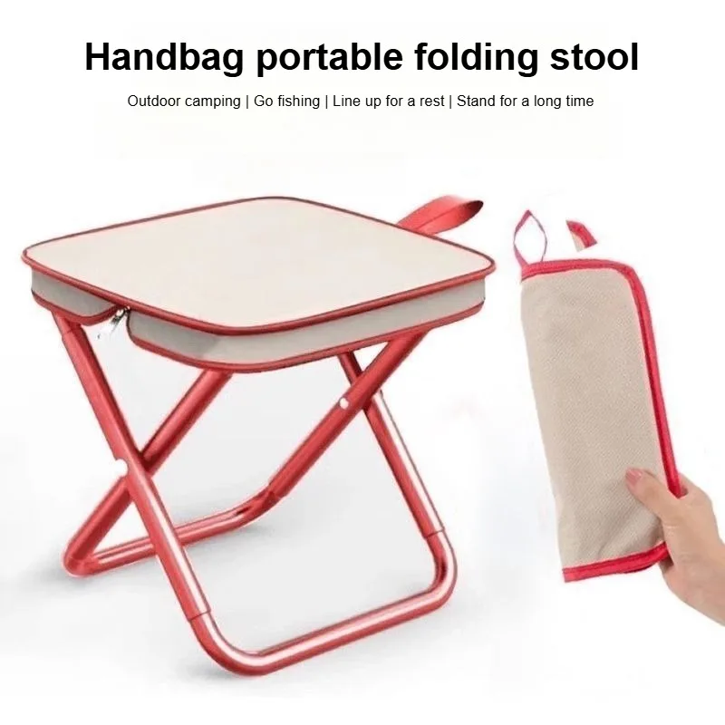 Portable folding camping chair durable bench fishing mini stool camping outdoor folding chair