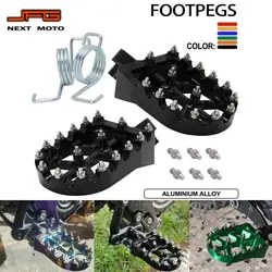 Motorcycle CNC Aluminium Footpegs Foot Pegs Rests Pedals For ZongShen Kayo T2 T4 XR CR CRF KLX PW TTR TW 50 70 80 90 110 ATV