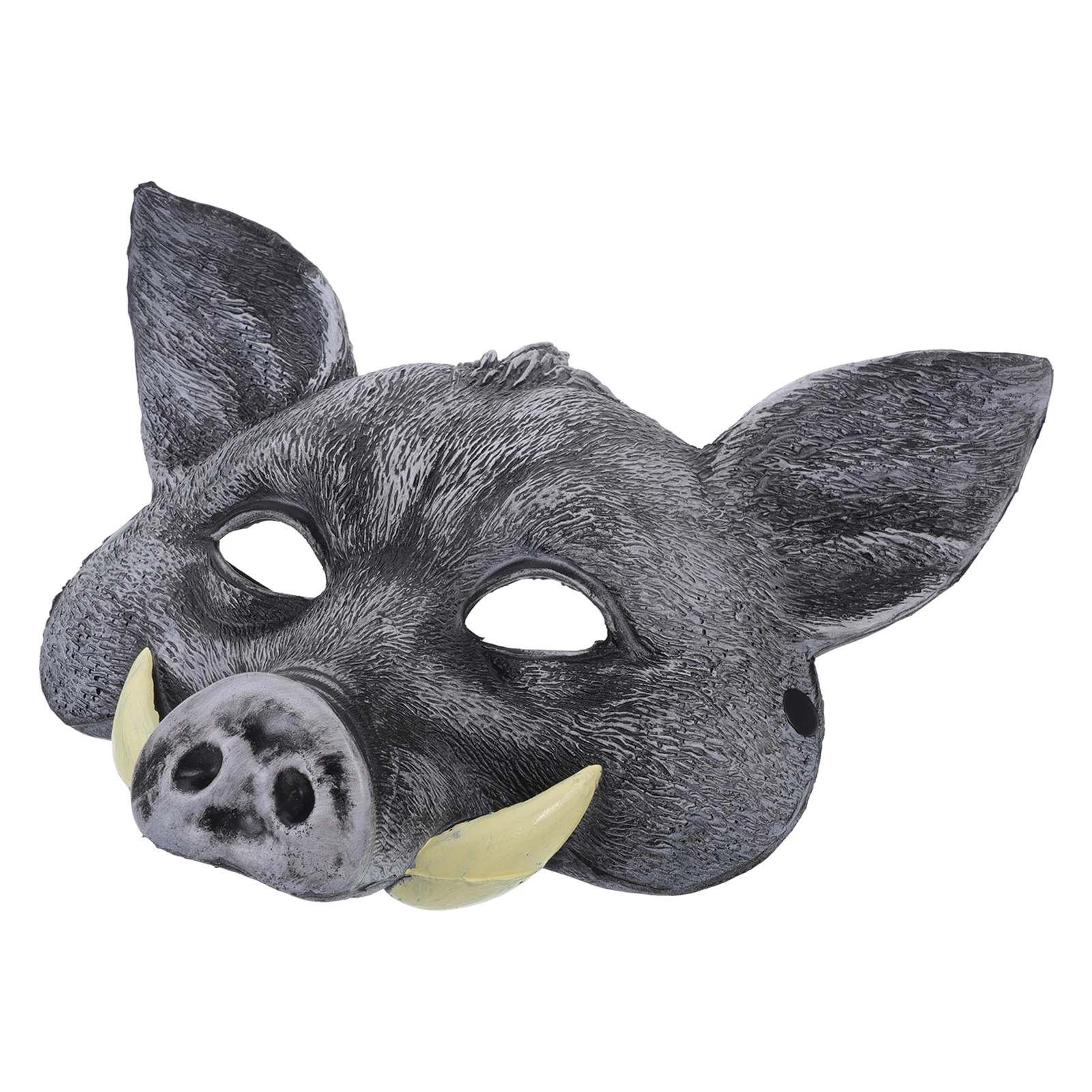 

Wild Boar Mask PU Material Halloween Animal Decorative Costume Party Prop Interesting Design Festive Accessory