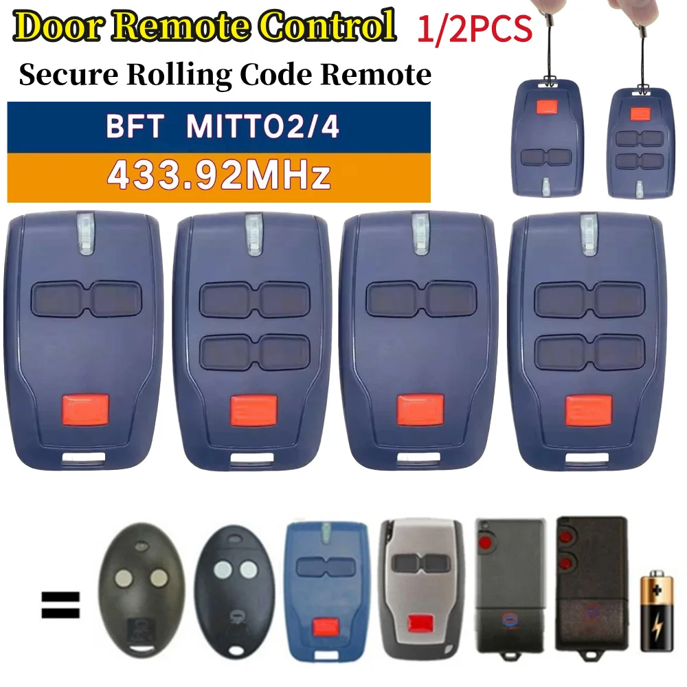 Secure Rolling Code Remote Self-searching Rolling Driveway Gate Opener Sliding Gate Control Remote for Garage Door Opener