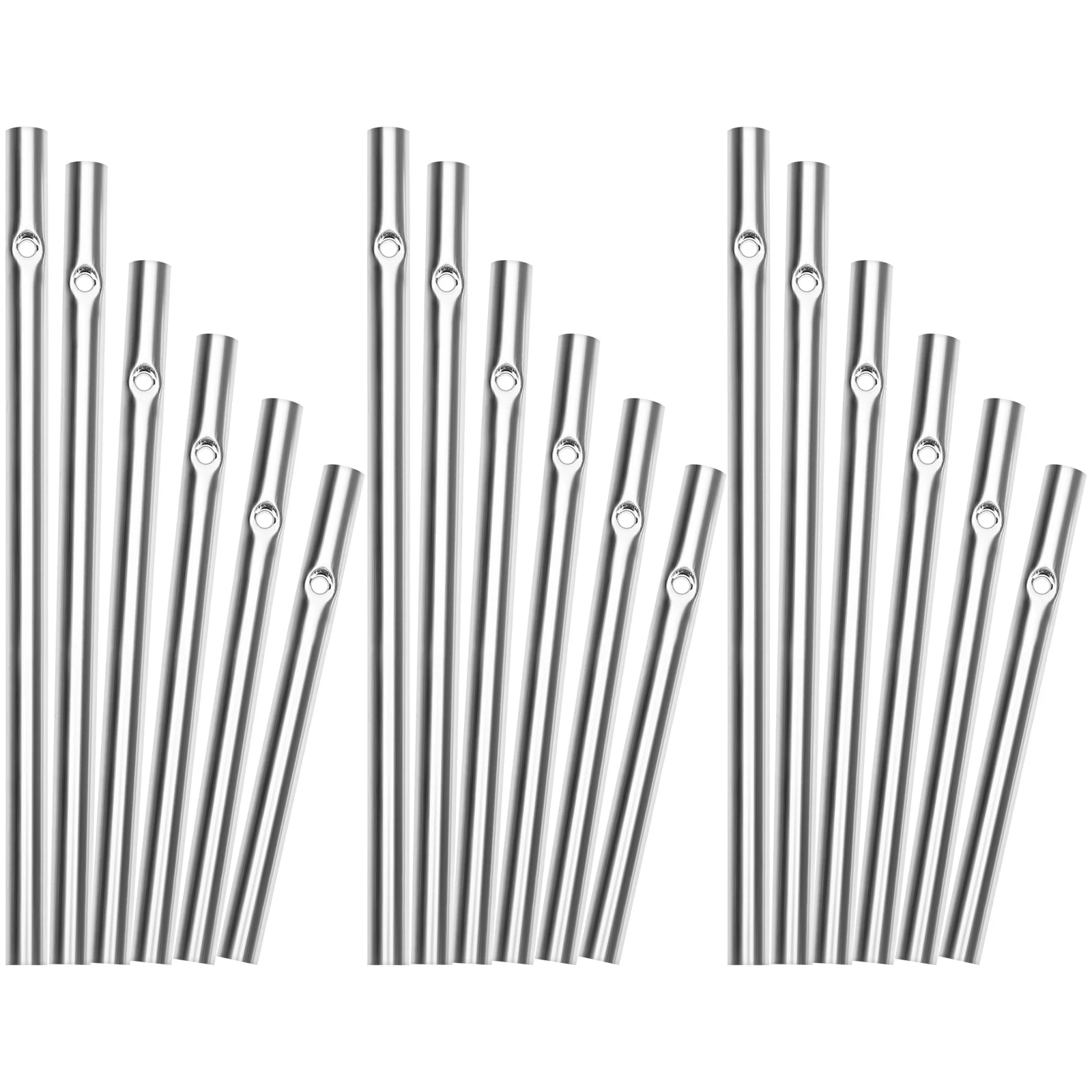 

18 Pcs Wind Chime DIY Material Aluminum Tube Crafting Tubes Child of Lid