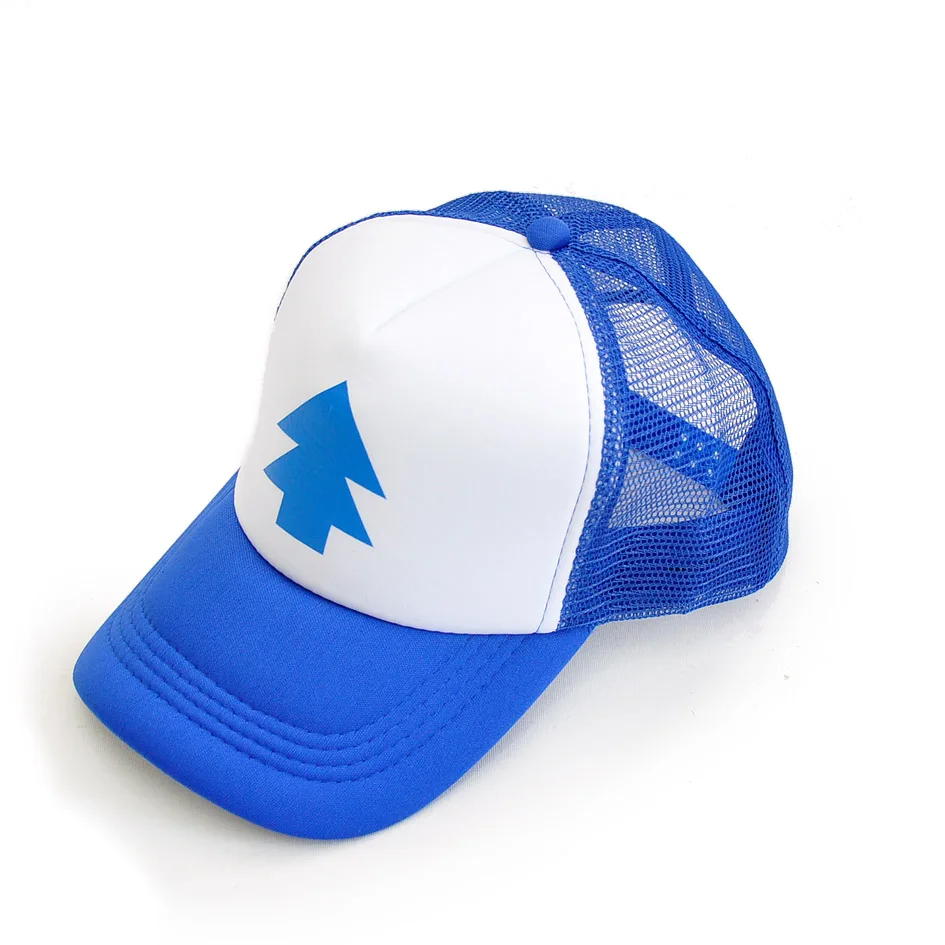 Women Men Trucker Baseball Cap Pine Tree Dipper Gravity Fall Adjustable Mesh Hat Freak Town Diep The Same Paragraph view 3