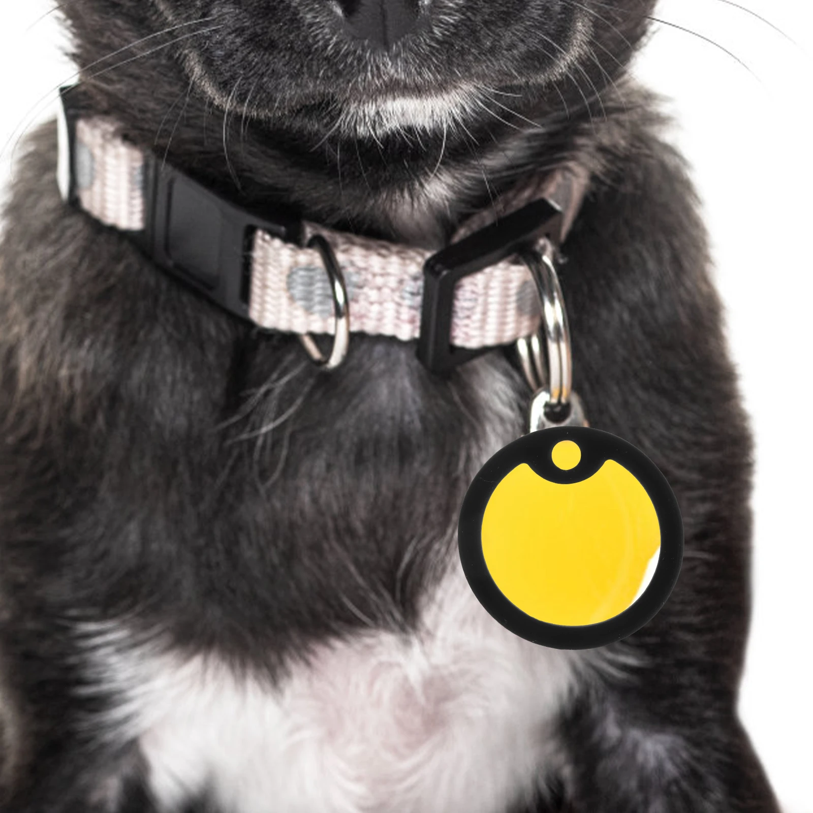 

15 Pcs Silicone Dog Tag Silencers Black Medium Small Id Cute Mutes Round Blanks Stretch Metal Tags Noise Reduction