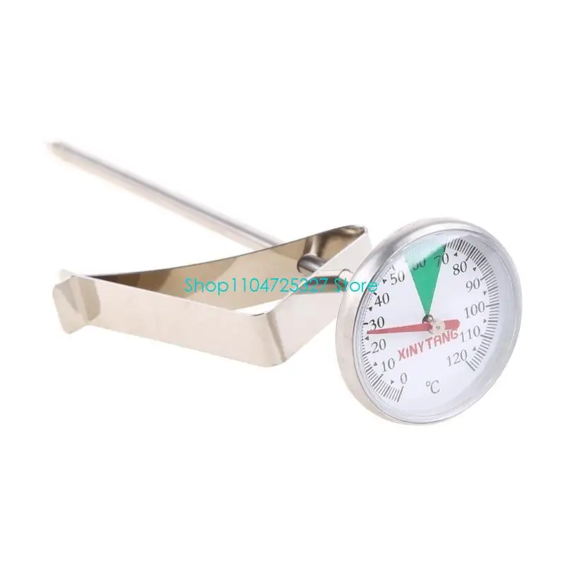 D8KF Portable Stainless Steel Kitchen Cooking Milk Coffee Probe Thermometer