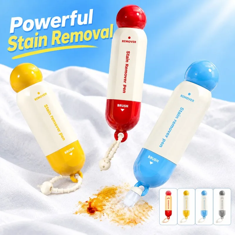 Portable Stain Remover Pen No‑Wash Clothing Spot Cleaner Emergency Stain Remover Pen for Oil Sauce Coffee Food Stains Travel