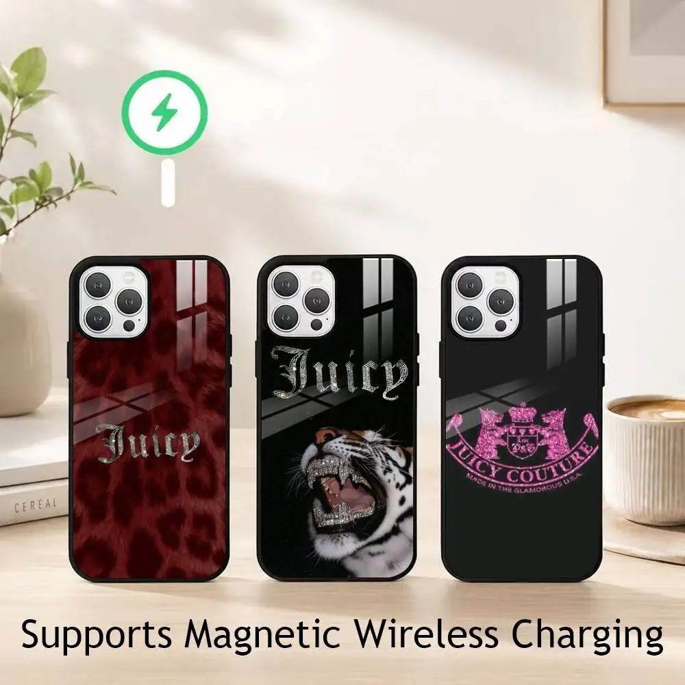 J-Juicy C-Couture Fashion gift Phone Case For iPhone18,17,16,15,14,13,12,11 Plus,Pro Allows magnetic wireless charging