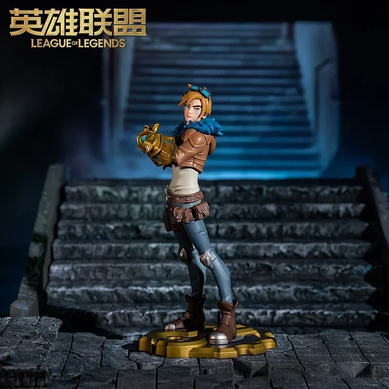 Genuine League Of Legends Ezreal Medium Statues The Prodigal Explorer Anime Figures Toys Collectibles Game Model Child Gifts