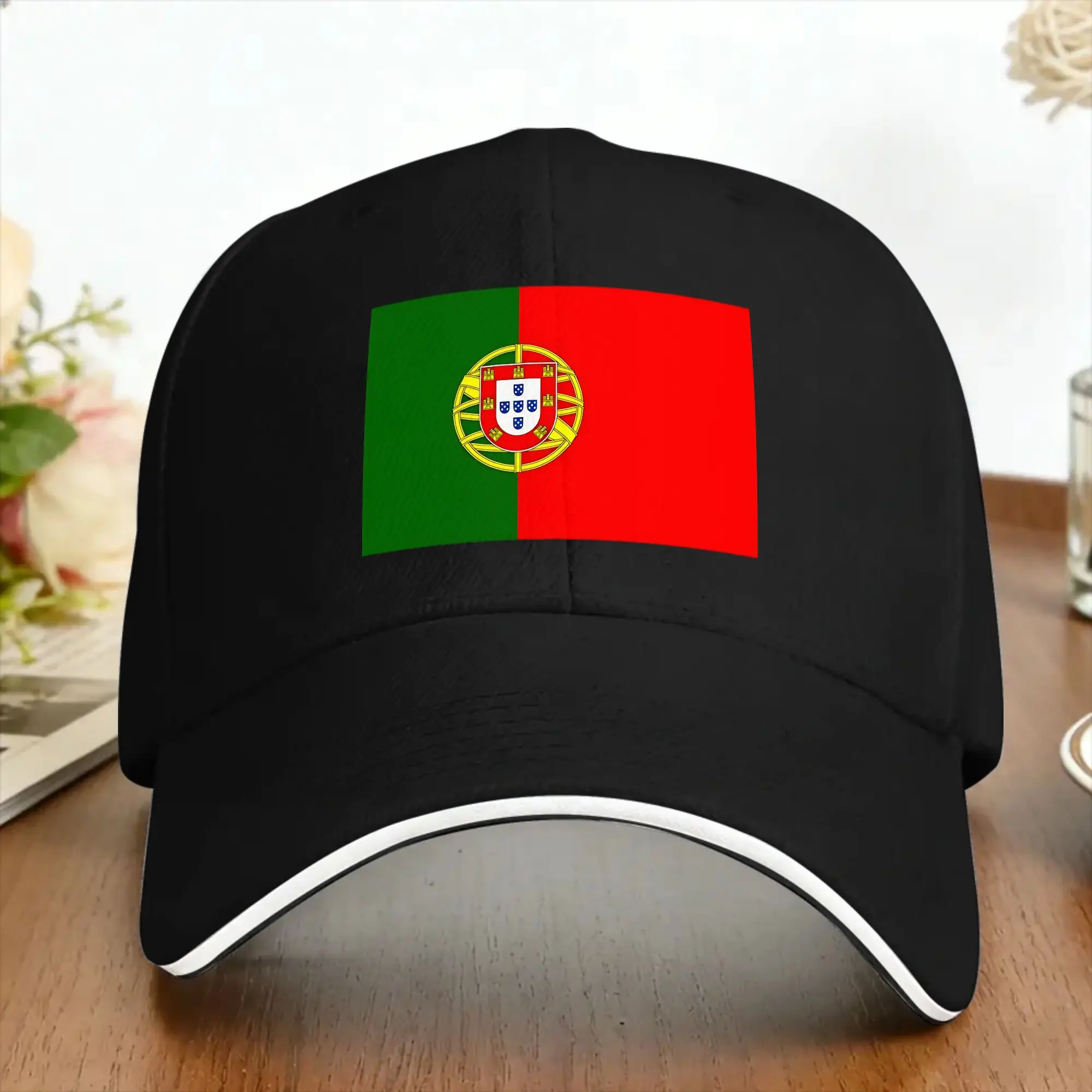 Flag of Portugal Sun Baseball Cap  Summer y2k Cool Hip Hop Hats For Men Running Hippie Baseball Caps