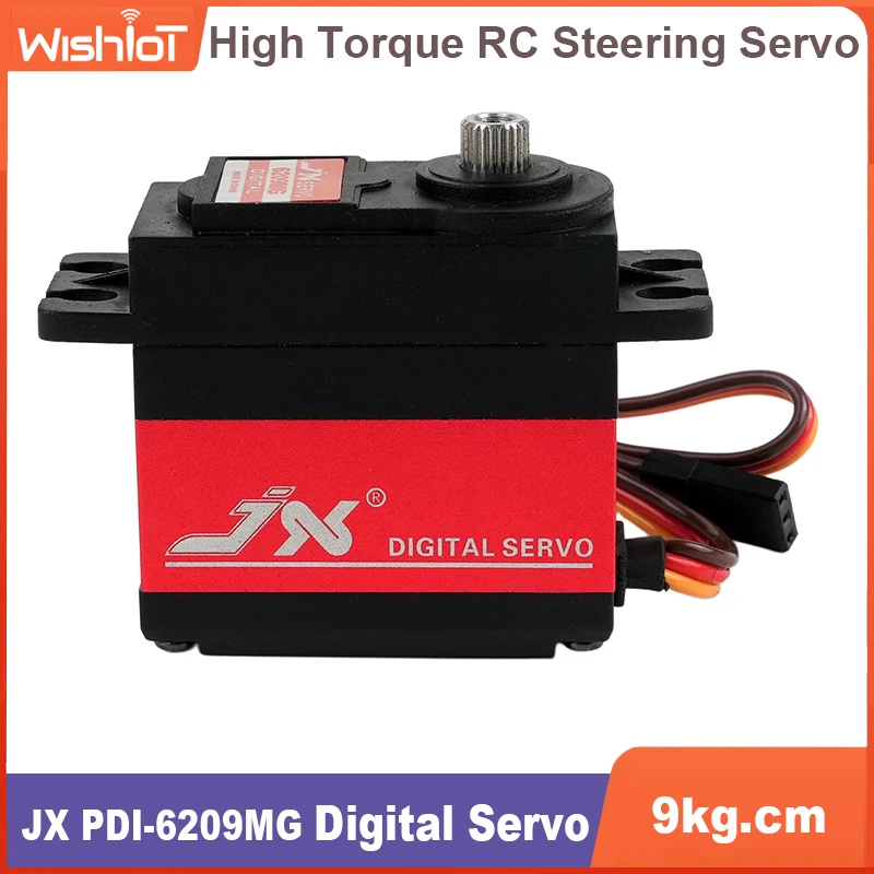 

9Kg Digital Servos Jx Pdi-6209Mg 120 Degree Dc 4.8~6.0V Carbon Brush Metal Gear Servo For Rc Robot Car