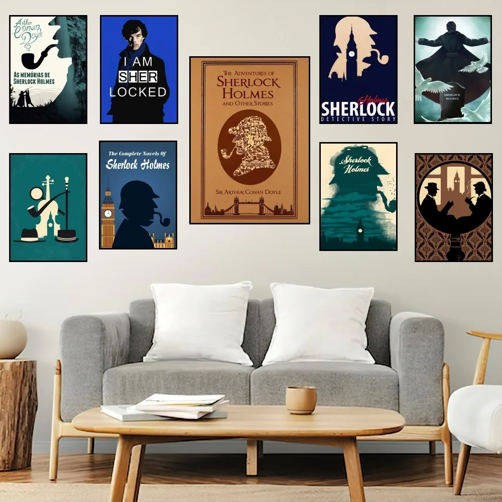 

Novel Characters S-Sherlock H-Holmes Poster Prints Wall Painting Bedroom Living Room Decoration Office Small