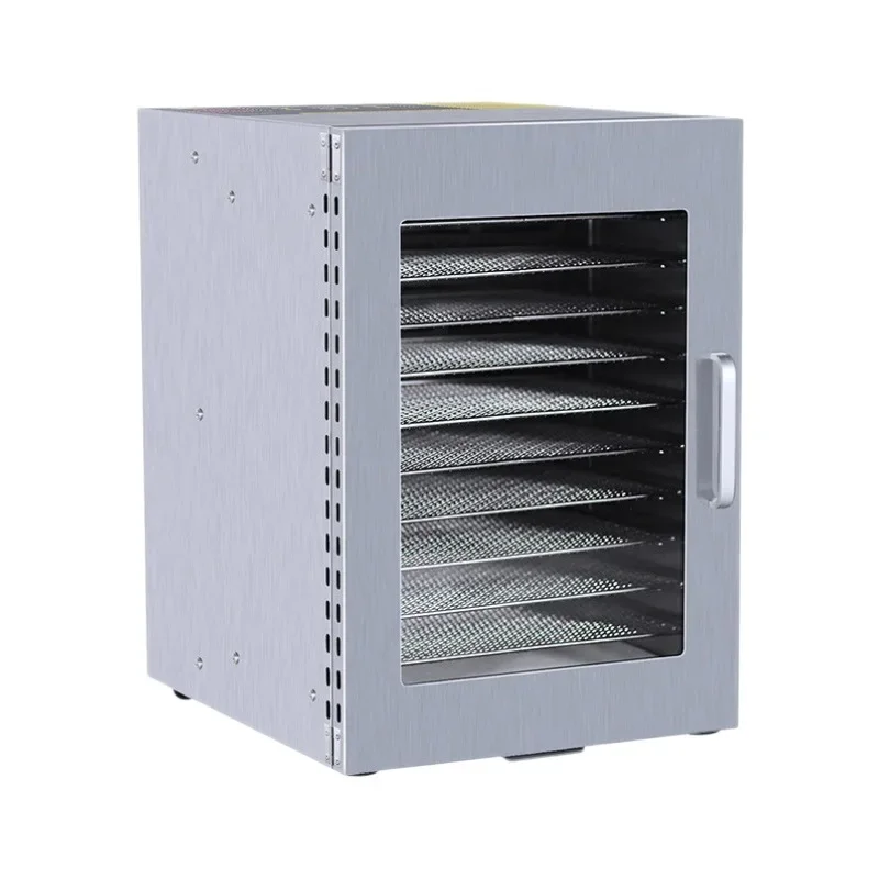 مجفف أزرار التحكم العددي مكون من 12 طبقة، مجفف فواكه منزلي من الفولاذ المقاوم للصدأ