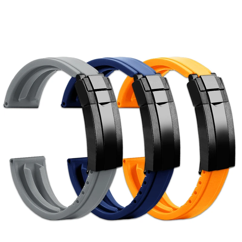 สําหรับ Casio G-SHOCK สาย MTG-B3000BD/MTG-B3000D-1APR ผู้ชายยางซิลิโคนนาฬิกาพับหัวเข็มขัดสร้อยข้อมือสายรัดข้อมือ