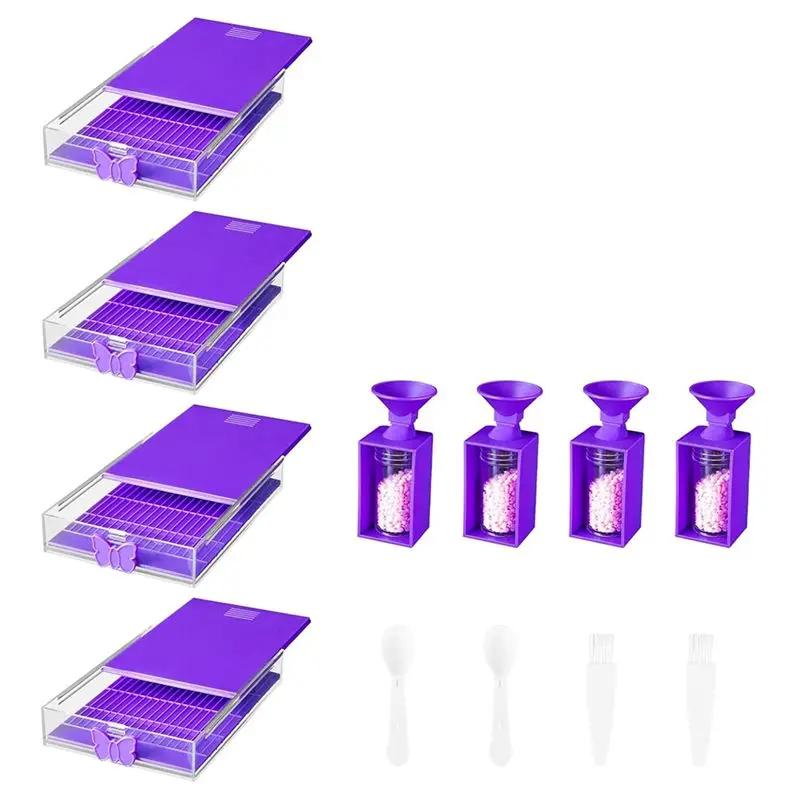 A21Q -12-Pack Trabricks Stackable Art Trays With Lids, -Painting Art Kits For Adult For DIY Art Craft