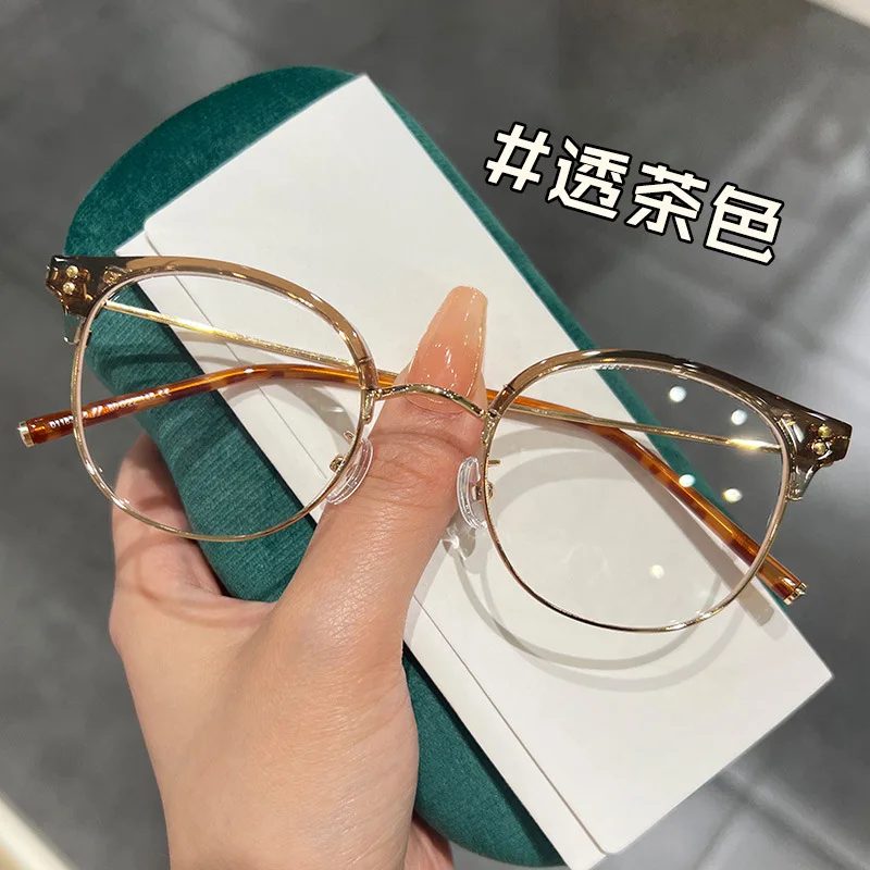 New Myopia Glasses Women Round Frame Short-sighted Eyeglasses Unisex Prescription Near Sight Eyewear with Minus Diopter 0 To-4.0