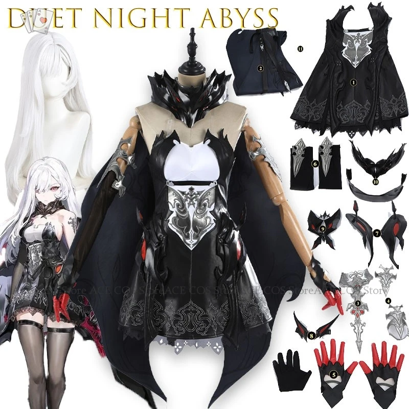 ‌ ‌ ‌ ‌ ‌ ‌ ‌ Disfraz de Cosplay Sexy de Berenika Nightwalker Duet Night Abyss, Disfraz de Anime para Juego de Rol ﻿ Disfraz de Fiesta
