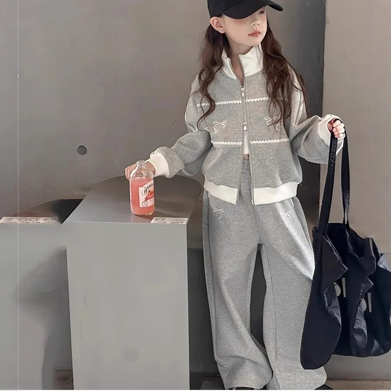 456  2PCS SETS Lovely Fall Winter Style kids' Sets And Outfits For Sweet Little Girls Clothes Girl Clothes Turtleneck Long Pants