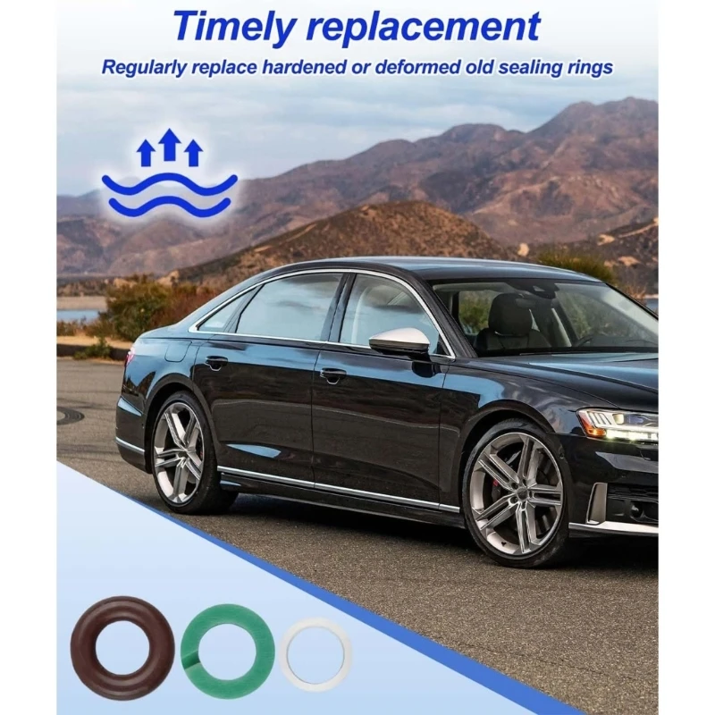 06E998907E Injection Nozzle Gasket Service Six Groups with Upper and Lower O-Shaped Gaskets and Spacers for H9EE