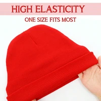 5Pcs Elf Red Whiter Halloween Costume beanie Hat Friend Christmas Costume Unisex Knit Soft Skull Cap Santa Claus Cartoon Cosplay - Image 6