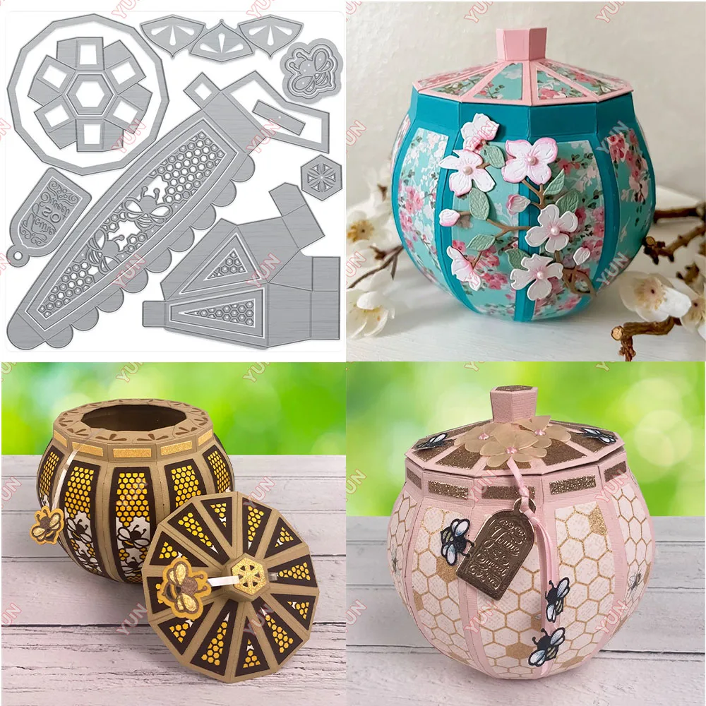 2025 New Craft Metal Cutting Dies Sweet Honeypot Create Make Die Set Scrapbooking Embossing Stencils for Painting Molds Stamps