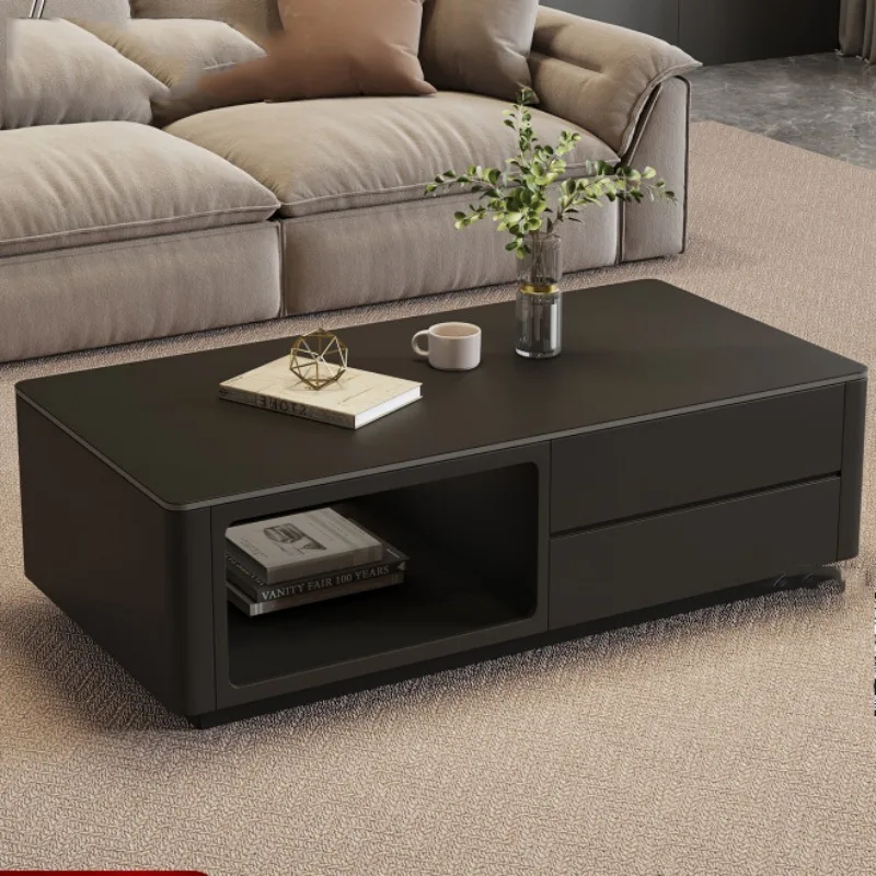 Modern Design Coffee Tables Storage Legs Metal Low Mesa Lateral Coffee Tables Nordic Furniture Neat Mesa De Centro Furnitures