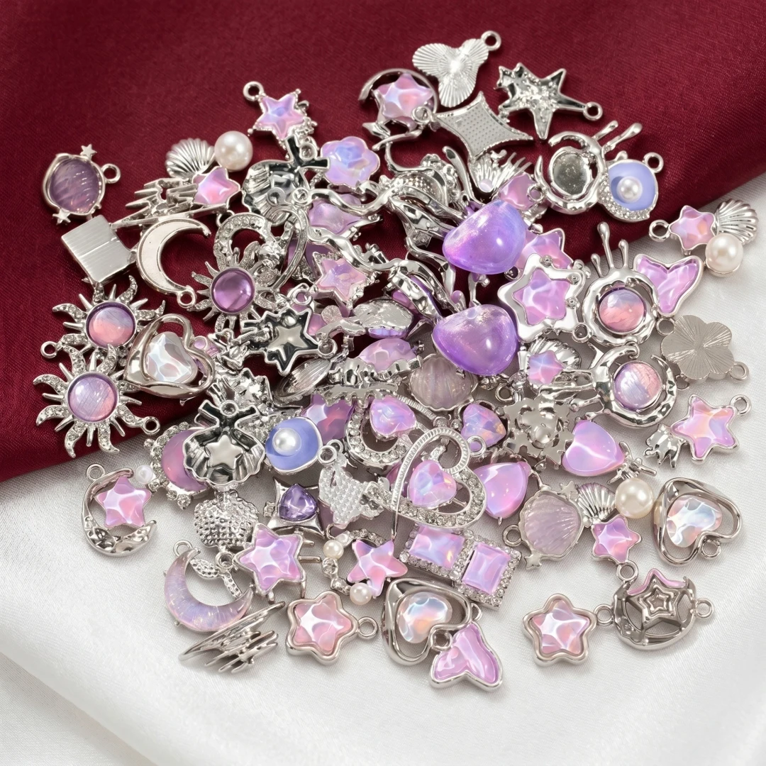 10 Buah Liontin Enamel Hati Me - Y2K Tech Accessories ulasan dan harga
