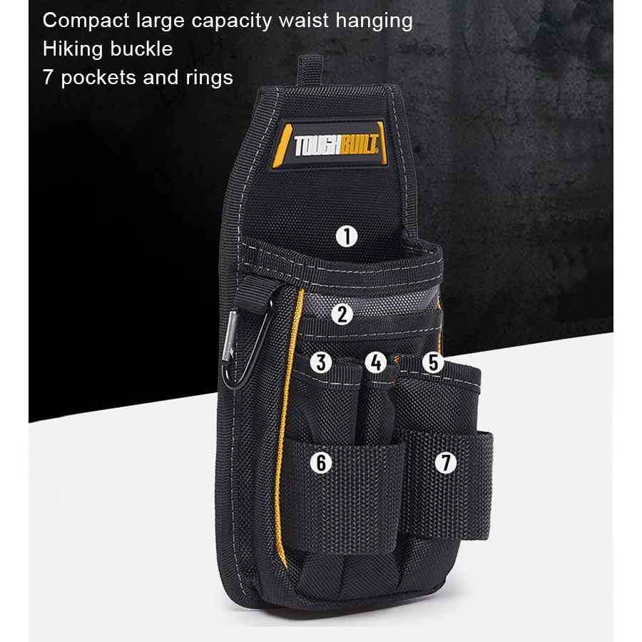 TOUGHBUILT TB-222 Multi-tool Waist Bag Pouch Outdoor Portable Organizer Pouch Multifunctional Waist Pack Tool bag Tool Pouch