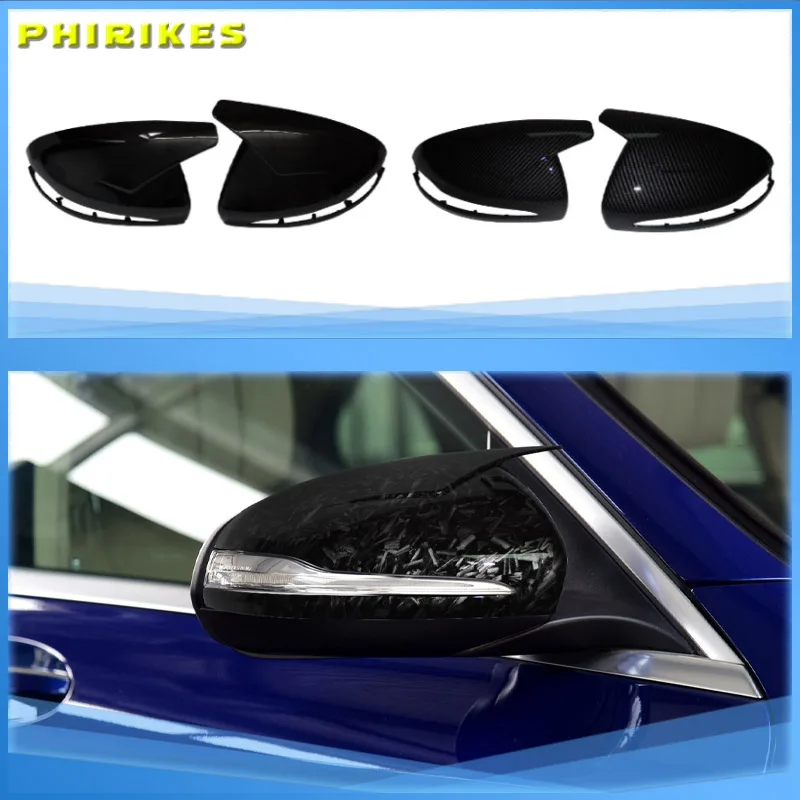 Car Rear Mirror Cover Set For Mercedes-Benz E GLC S C Class W205 W213 X253 W222 W238 Mirror Caps