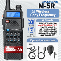 Baofeng M-5R 3800mAh Walkie Talkie Full Band Wireless Copy Frequency Long Range Ham Radio UV-5R K5 Portable Two Way Radio