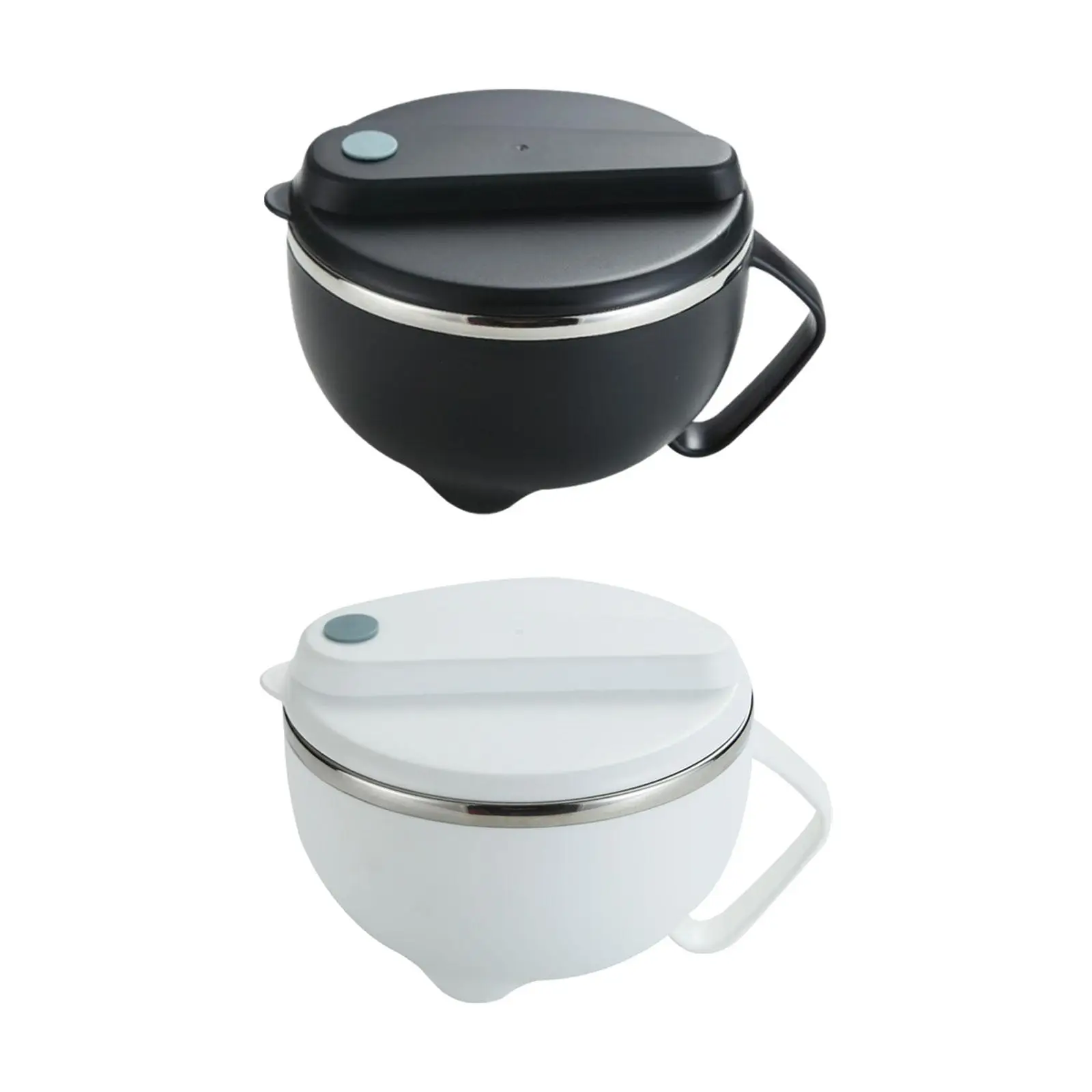 Ramen Bowl with Lid with Handle Easy Carrying Salad Bowl Soup Bowl Multipurpose for Kitchen Office Travel Dormitory Household