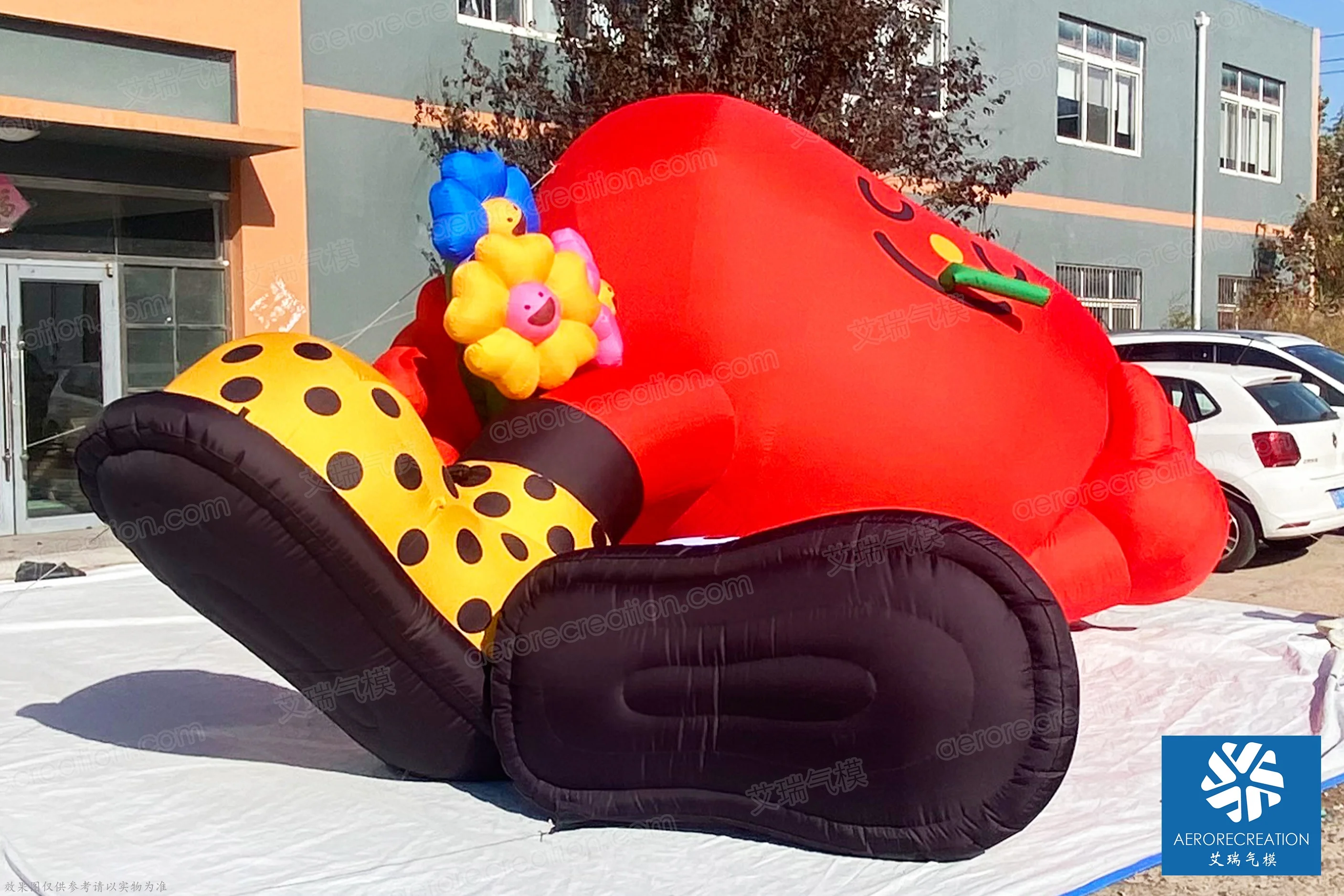 Hot Sale NEW Design Inflatable Large Inflatable Custom Heart for Event Planning Decoration With LED Lights