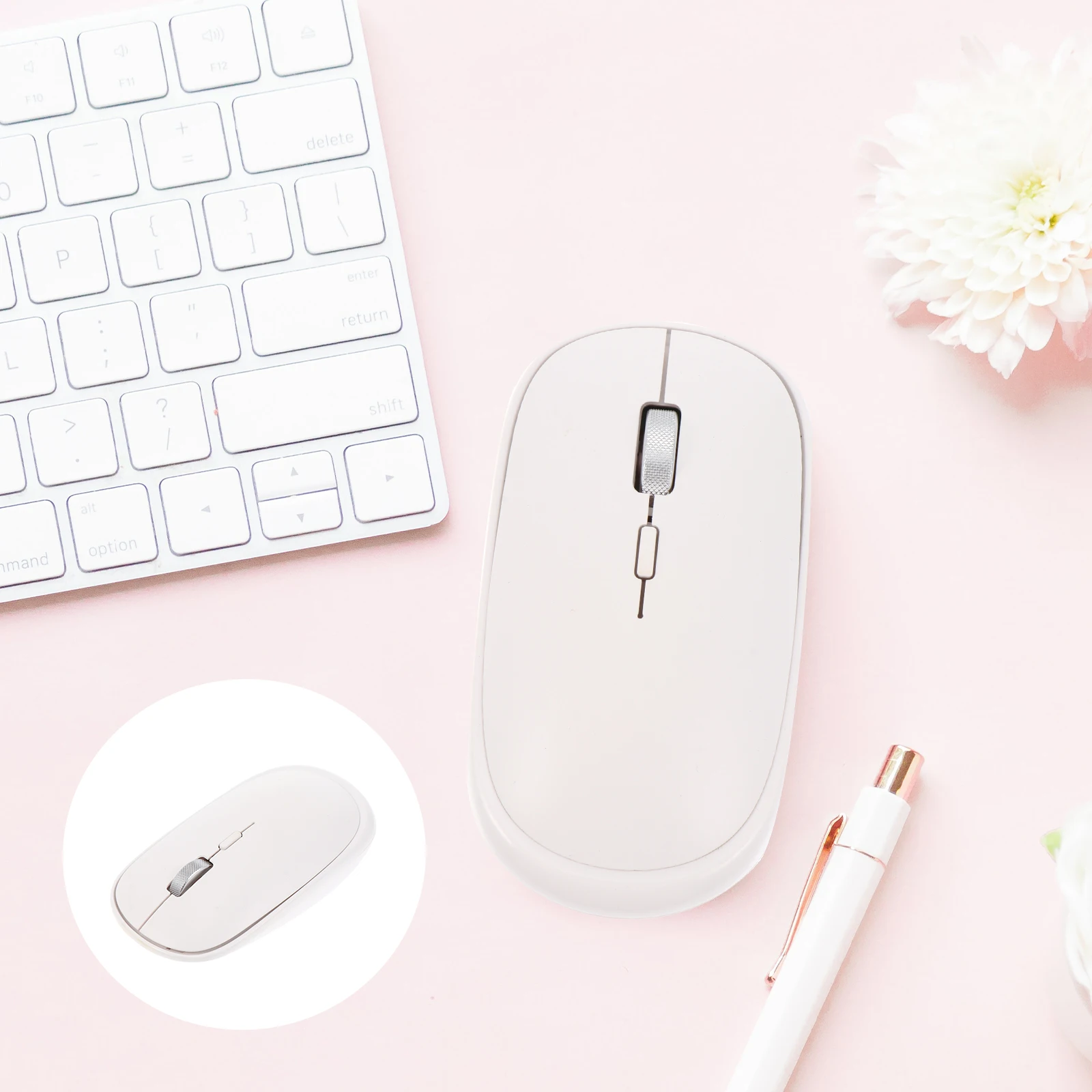 

1Pcs Wireless Silent Mouse Lightweight Durable Mini Ergonomic Laptop Game Office Computer Use Wireless Mouse