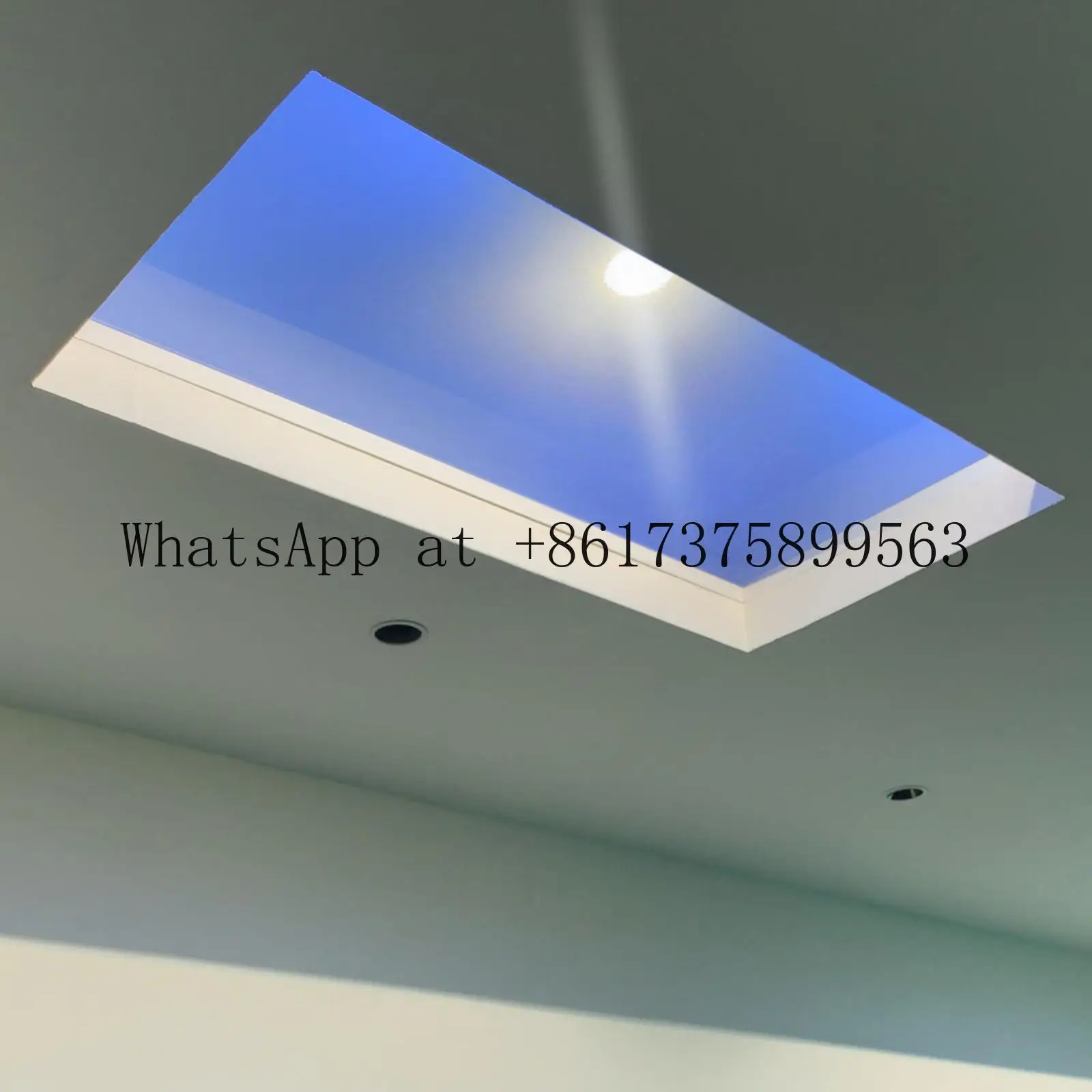 Smart Artificial Virtual Skylight Blue Sky Remote Control Recessed Indoor LED Ceiling Light Best Glass For Skylight