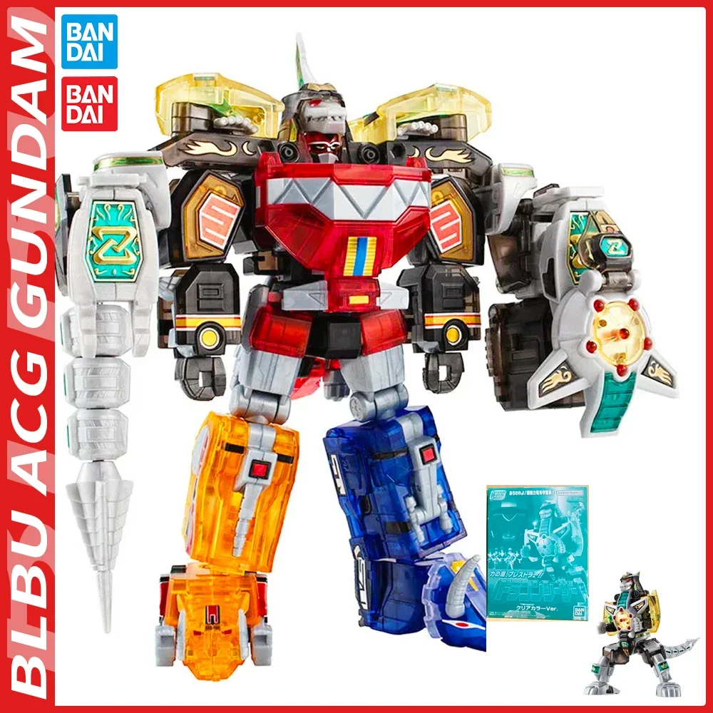 

BLBU ACG Bandai Anime SHOKUGAN SMP Kyoryu Sentai Zyuranger Dragon Caesar Beast God/MacZod (Clear Color)Original Model Toys