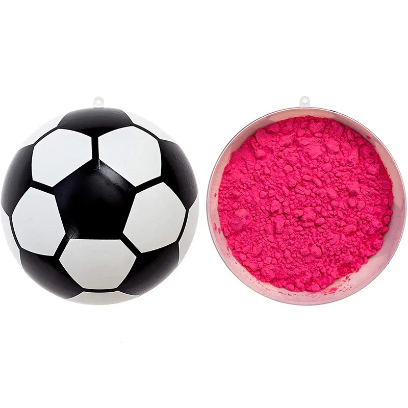 Gender Reveal Football Ball Blue Pink Holi Powder Baby Shower Party Decoration Supplies Kit 100% Biodegradable Soccer