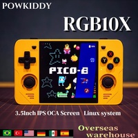 POWKIDDY RGB10X Handheld Game Console 3.5Inch IPS OCA Screen Linux System Portable Video Gaming Player RK3326 Children's Gifts