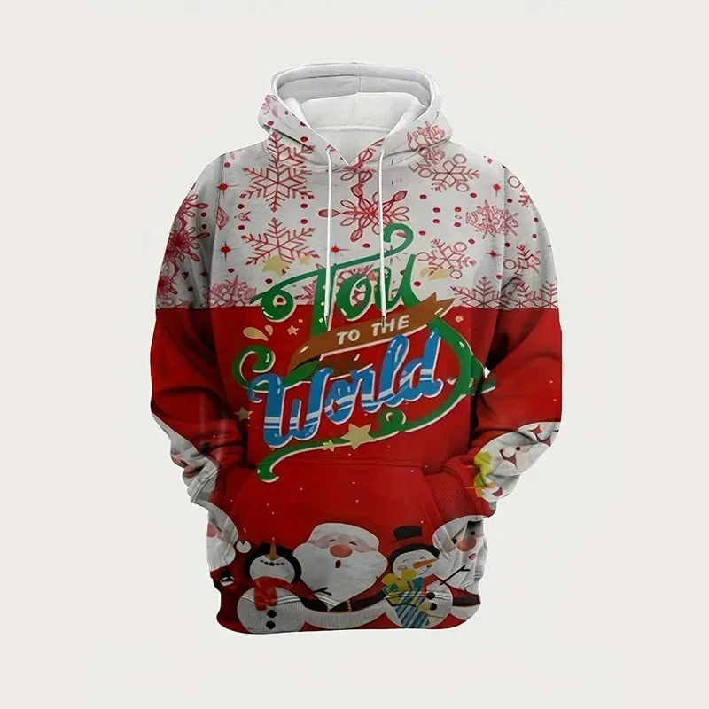 

Christmas Style Hoodie Mens Clothing Oversized Pullover Sweatshirt 3d Printed Casual Street 2024 Autumn Outdoor Sports Coat Tops