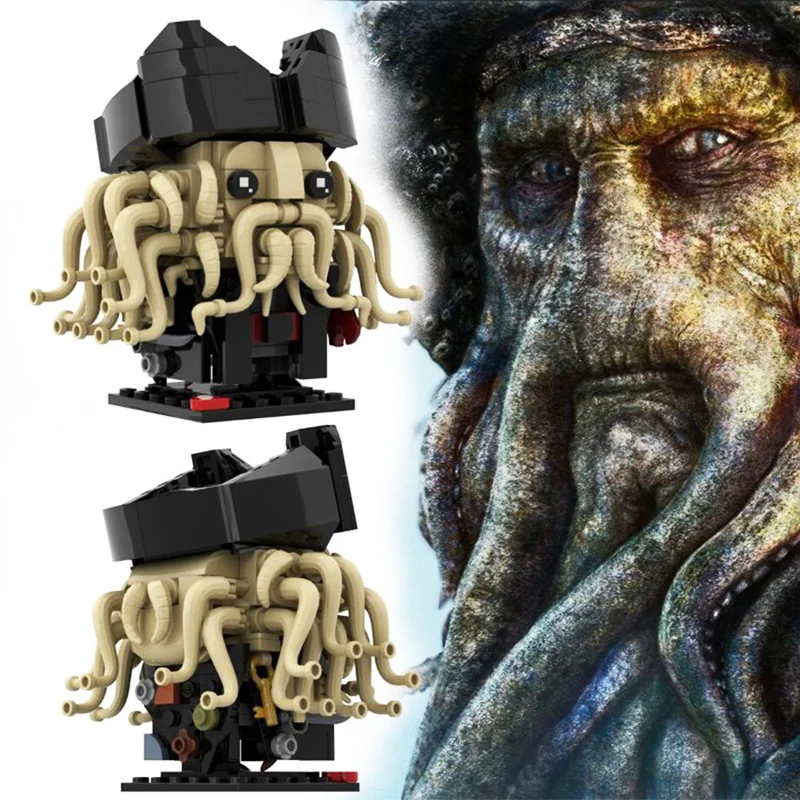 有名な海賊映画のフィギュアコレクション、子供のおもちゃ、誕生日プレゼント、266個のMoc-davy Jones