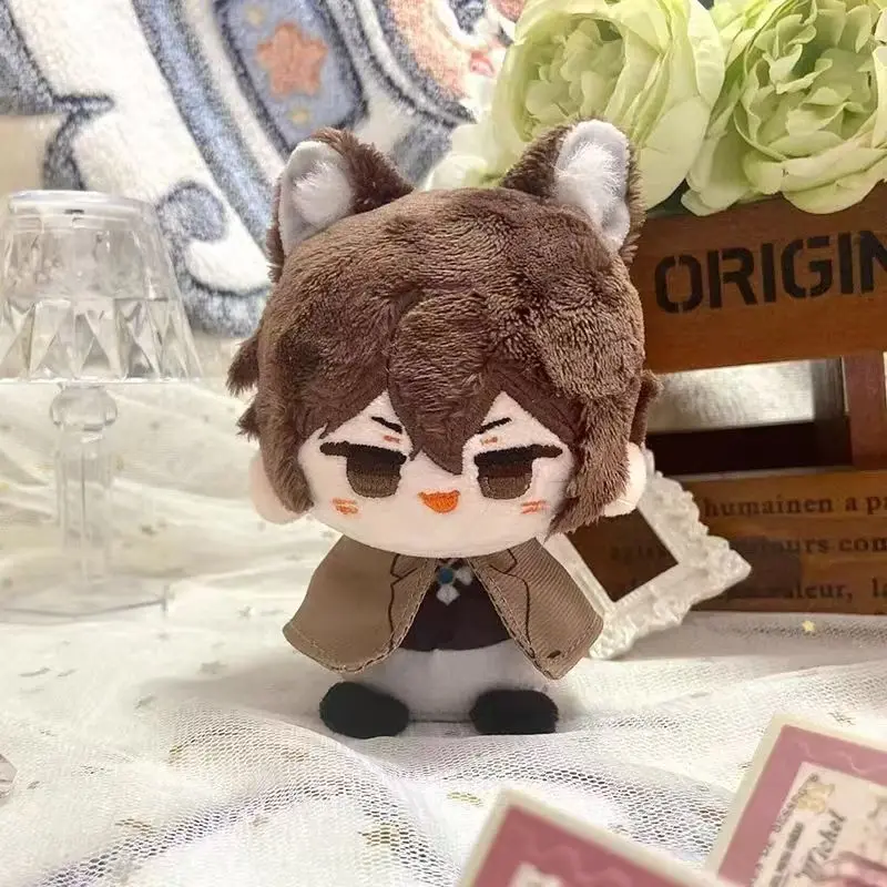10cm Bungou Stray Dogs Plush Keychain 10CM Dazai Osamu Nakahara Chuuya Soft Stuffed Toys Birthday Gift