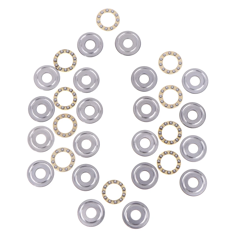 10Sets Thrust Ball Bearing F8-22M 7 F8 22m Inner Diameter 8mm Plane Planar Miniature Axial Ball Bearings - view 3