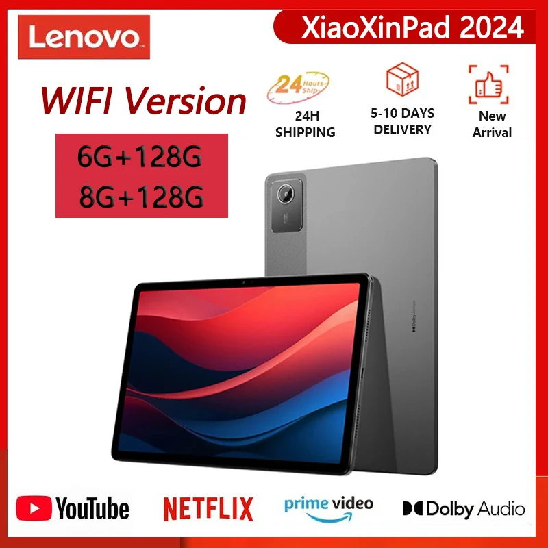 Lenovo Xiaoxin Pad 2024 11-inch Qualcomm Snapdragon 685 8+128G /6+128 Gray Purple Global Firmware GPS WIFI 7040mAh Android