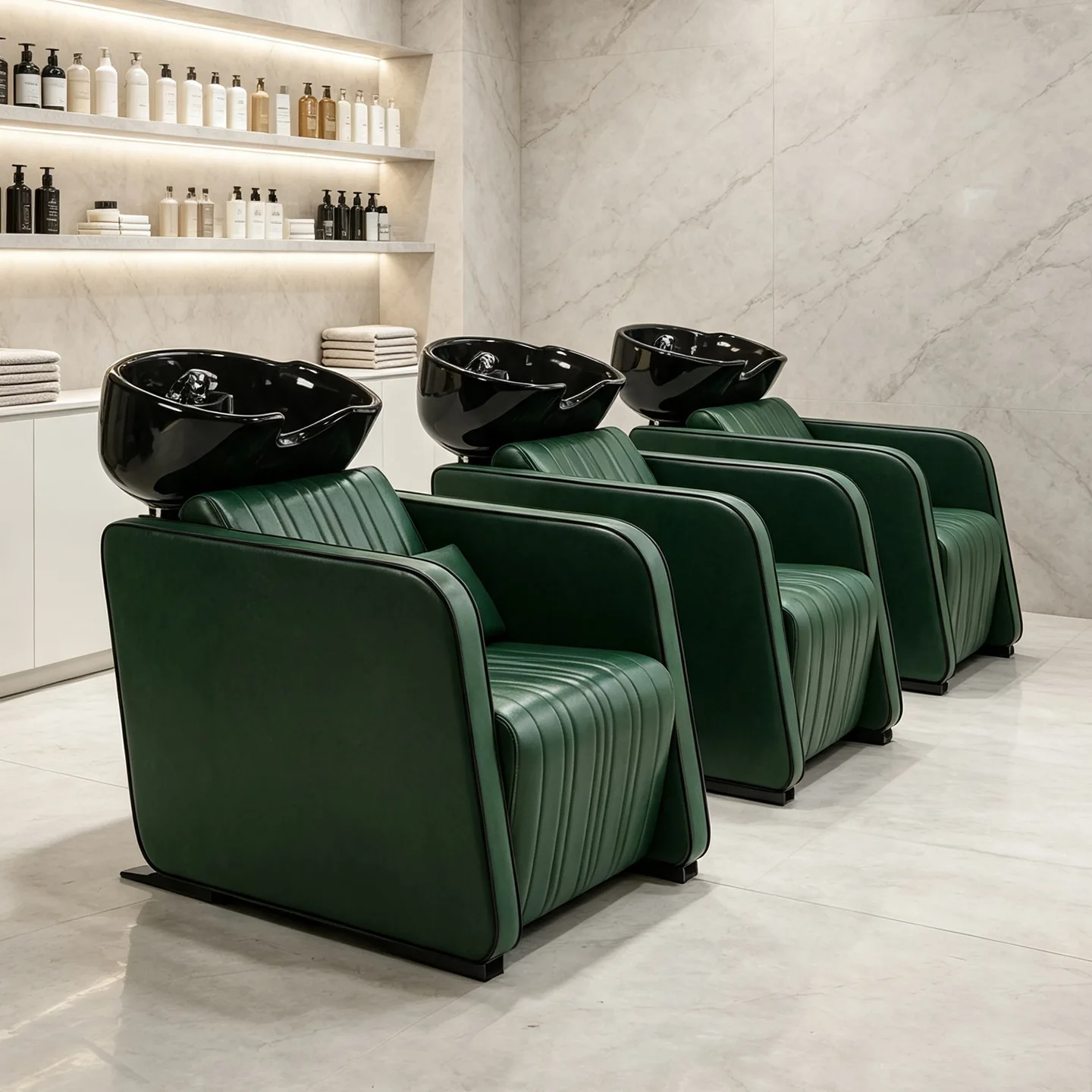 New hairdressing and shampoo bed, fashionable hair salon ceramic deep basin, simple seated rinse  high-end salon exclusive
