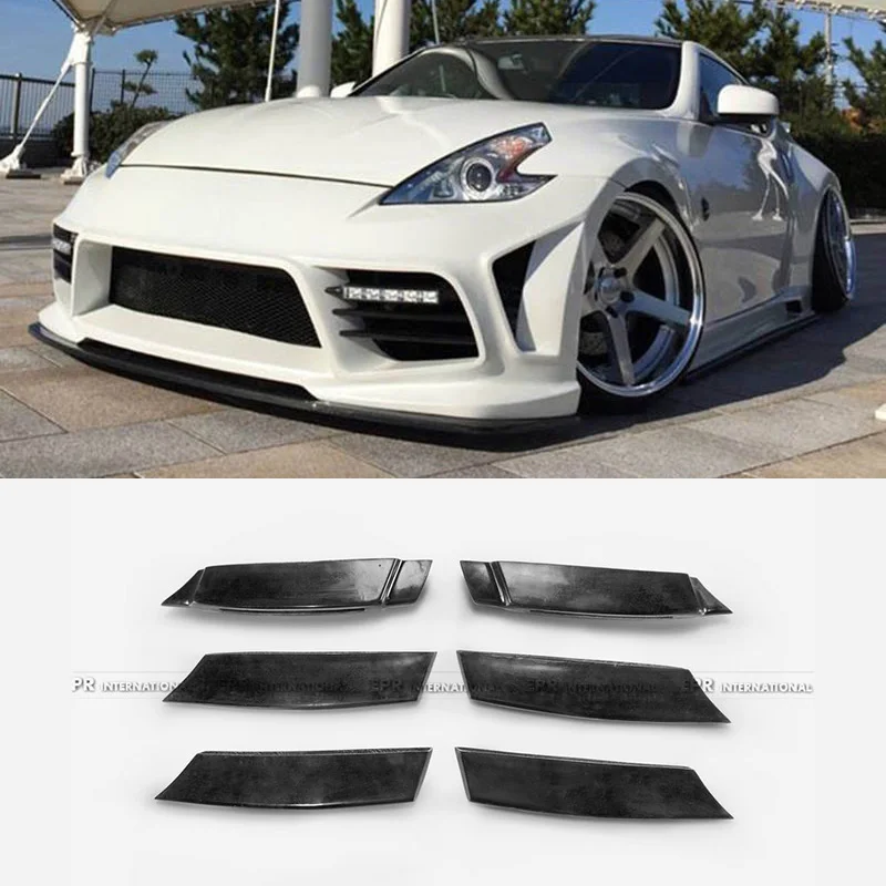

For 2009+ Nissan 370Z Z34 WBS Style Front Bumper Intake Glass Fiber OEM Fit