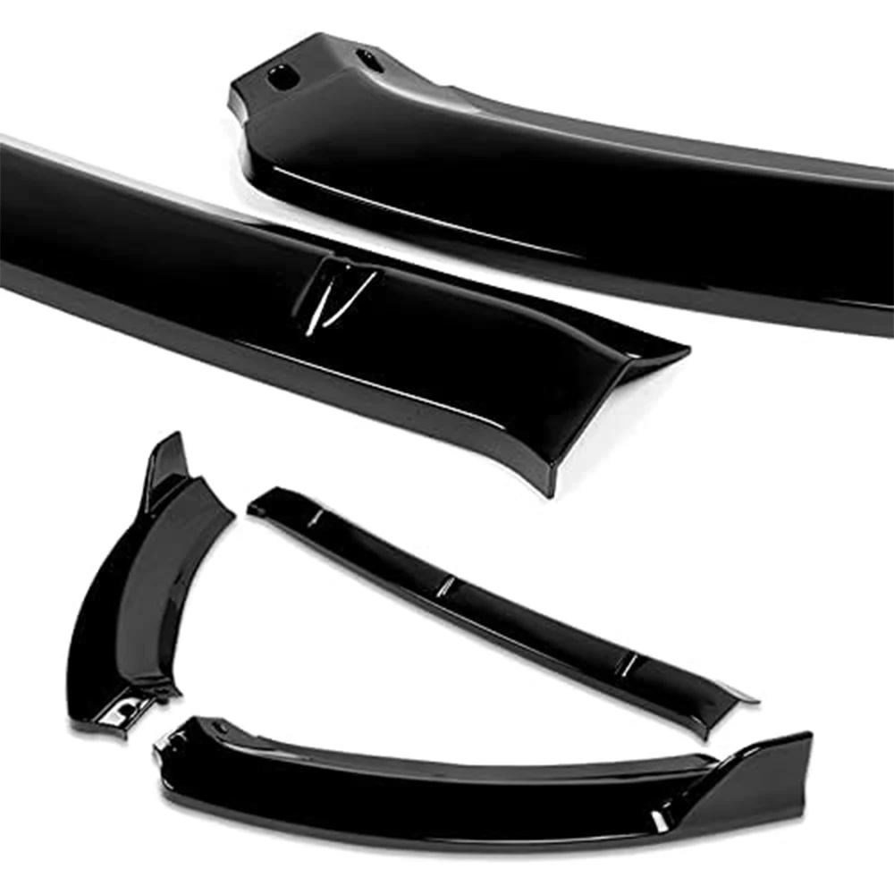 HTTYYX For Ford Fiesta 2014 2015 2016 2017 2018 2019 Model Car Front Bumper Splitter Lip Diffuser Body Kit Spoiler Guard view 5