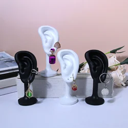 Resin Portable Earring Display Stand Jewelry Rack Ear Shaped Ear Studs Organizer Holder Rack for Earrings Earrings Display Tool