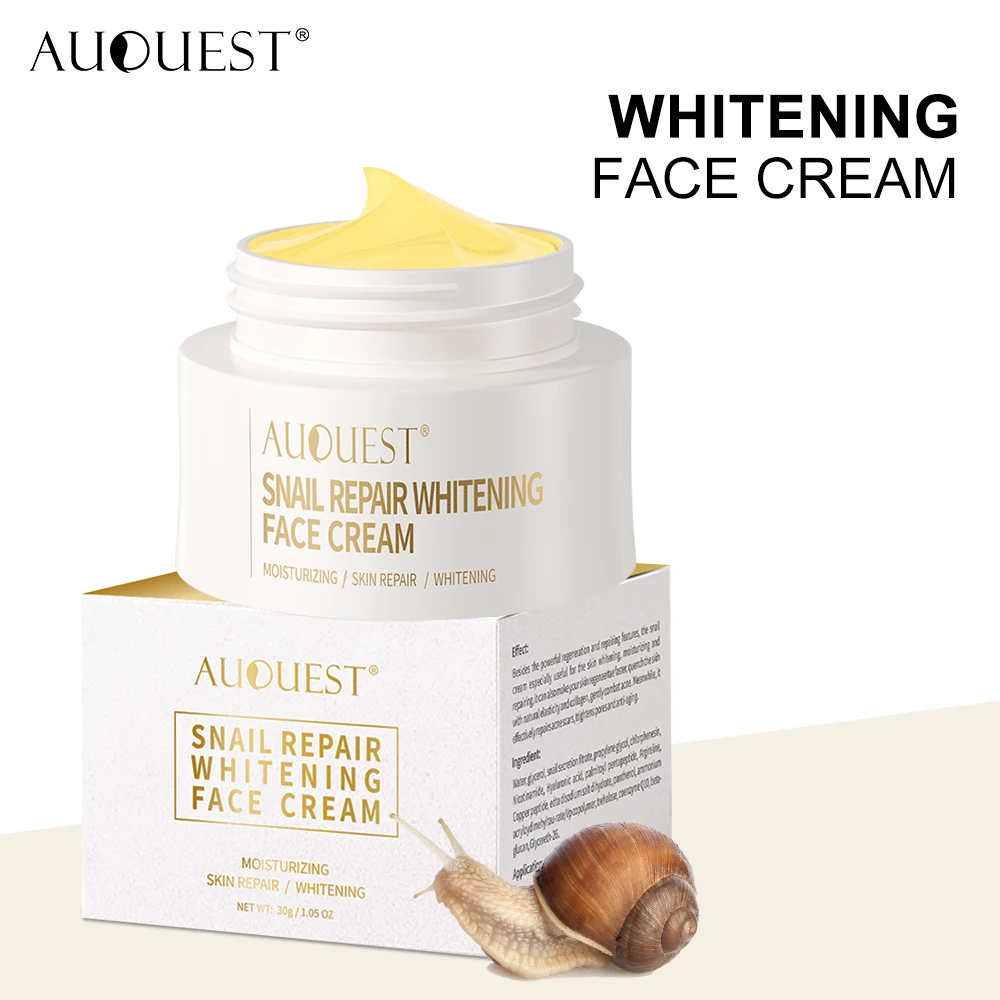 AUQUEST Snail Collagen Face Cream Whitening Hyaluronic Acid Moisturizing Anti Aging Facial Cream Skin Care Products