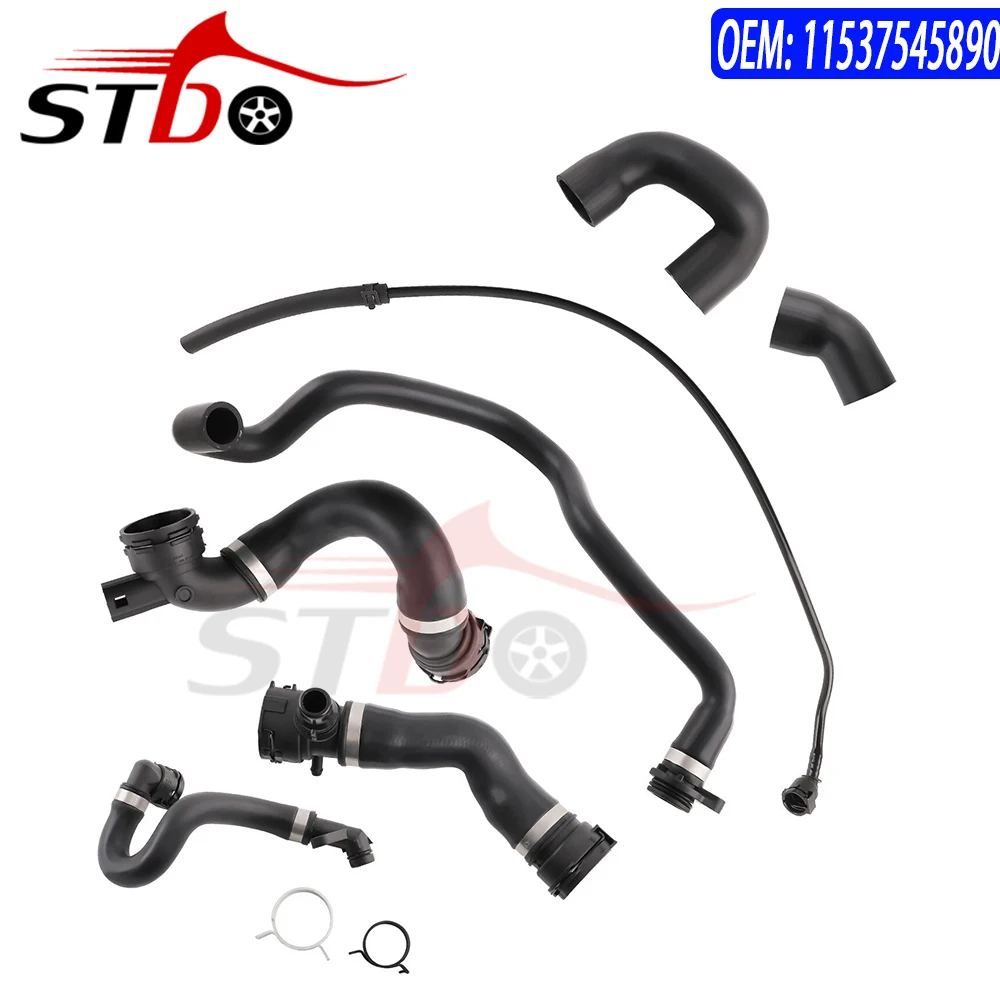 

9PCS Radiator Hose For BMW E87 E90 E92 E93130i 325i 330i X1 N52 2.5L 3.0L 2005 2006 2007 2008 2009 2010 2011 2012 11537545890