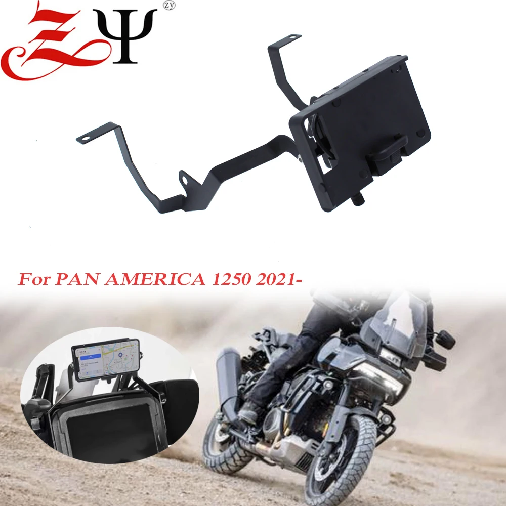 For Harley PAN AMERICA 1250 PANAMERICA 1250 2021- Motorcycle Phone GPS Navigation Plate Bracket Navigator Support